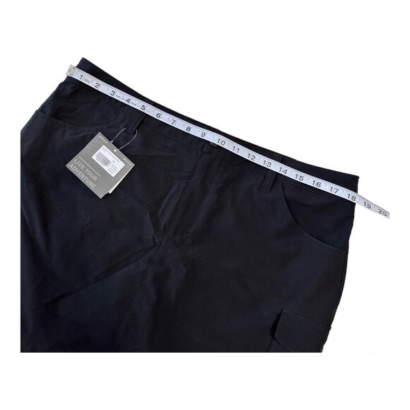 Eddie Bauer Adventurer Women Black Cargo Short Skort SZ 14  Summer -Outdoor NWT - Picture 4 of 12